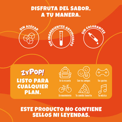 ZyPop! sabor Naranja